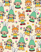 Joyful Bunny Children Spring Celebration Rug