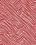 Bold Red Striped Abstract Rug