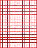 Bold Red Grid Check Rug