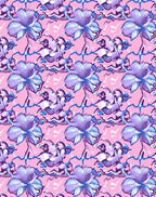 Pink Lilac Floral Swirl Rug