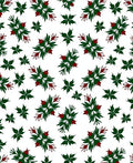 Dark Green Red Floral Starburst Rug