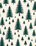 Dark Green Pine Forest Scattered Rug