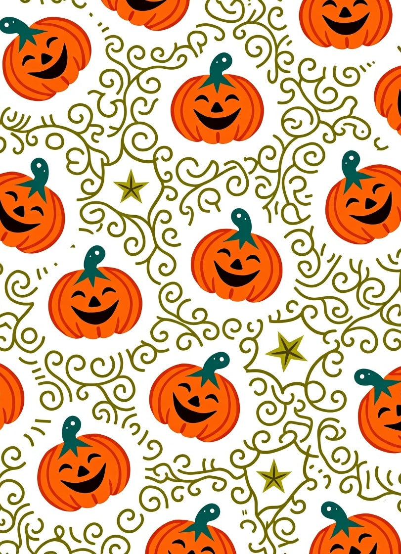 Whimsical Jack O Lantern Garden Rug