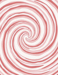 Coral Pink Swirl Wave Rug