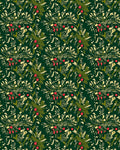 Deep Forest Red Berry Foliage Rug