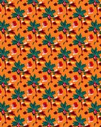 Whimsical Harvest Folk Art Rug