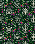 White Tree Floral Folk Art Rug
