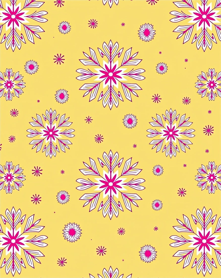 Vibrant Yellow Pink Starbursts Rug