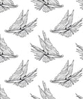 Monochromatic Wing Abstract Flowing Rug