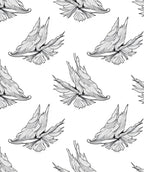 Monochromatic Wing Abstract Flowing Rug