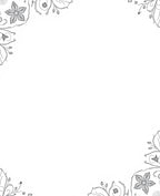 Artistic Floral Vines Border Rug