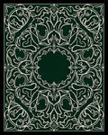 Emerald Green Floral Symmetry Rug