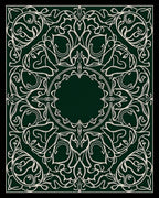 Emerald Green Floral Symmetry Rug