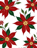 Red Poinssetia Garden Foliage Rug