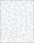 White Gray Swirling Lines Rug
