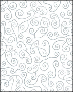 White Gray Swirling Lines Rug
