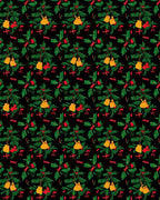 Golden Bells With Green Foliage Rug