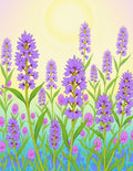 Purple Lavender Field Summer Blossom Rug