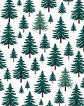 Deep Green Pine Forest Repeat Rug