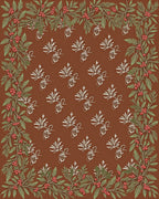 Rustic Acorn Berry Garland Rug