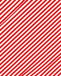 Bold Red White Diagonal Stripes Rug