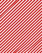 Bold Red White Diagonal Stripes Rug
