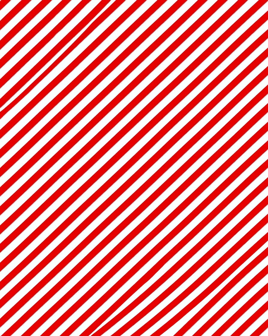 Bold Red White Diagonal Stripes Rug