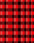 Red Black Buffalo Check Folk Art Rug