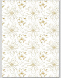 Golden Line Art Floral Repeats Rug