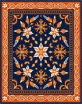 Navajo Inspired Starburst Floral Rug