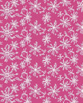 Whimsical White Snowflake Cascade Rug