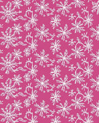 Whimsical White Snowflake Cascade Rug