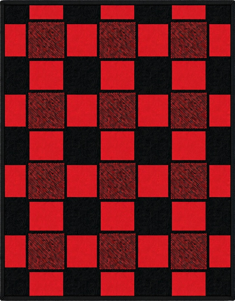 Bold Tartan Plaid Squares Rug