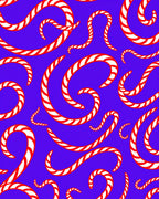 Whimsical Red White Swirls Rug