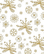 Gold Snowflake Botanical Medallion Rug