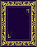 Regal Golden Floral Border Rug