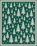 Winter Forest Snowflakes Cream Rug