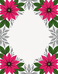 Vibrant Pink Floral Mandala Garden Rug