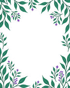 Emerald Green Floral Vine Border Rug