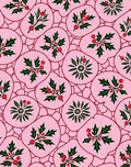 Pink Holly Berry Twig Arrangement Rug