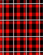 Bold Red Black Plaid Texture Rug
