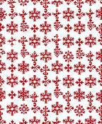 Crimson Snowflake Collection Arrangement Rug