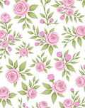 Pink Floral Garden Sprigs Rug