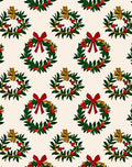 Festive Wreath Holly Berry Bow Rug