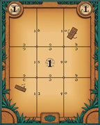 Ancient Egyptian Hieroglyphic Grid Rug