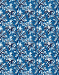 Bold Azure Floral Explosion Rug