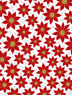 Crimson Petal Garland Abstract Rug