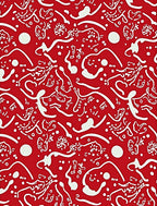 Crimson Organic Dot Whimsical Weave Rug