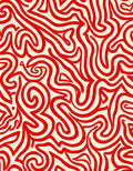 Crimson Line Flow Rug