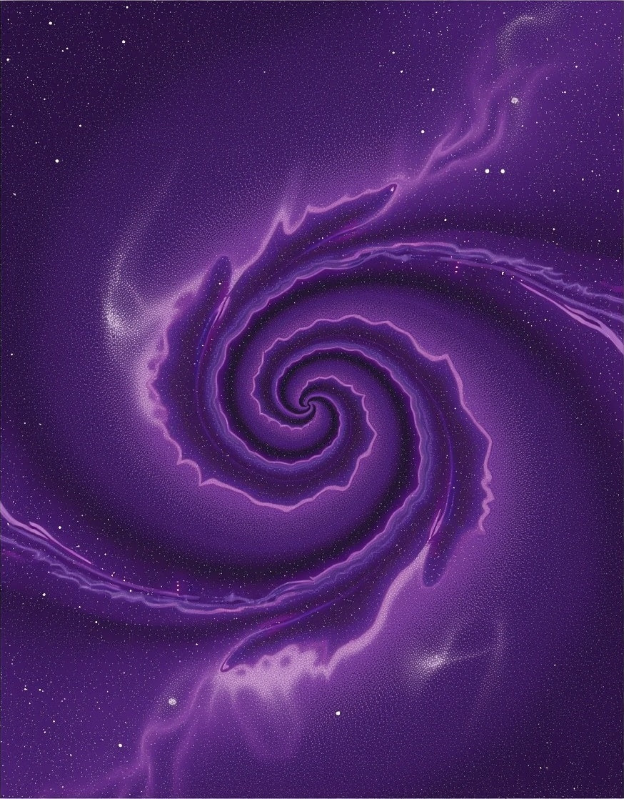 Vibrant Purple Nebula Swirl Rug